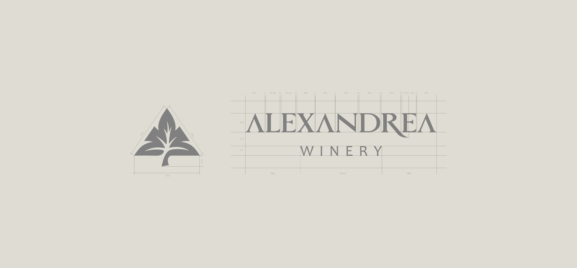 ALEXANDREA WINERY BRANDING