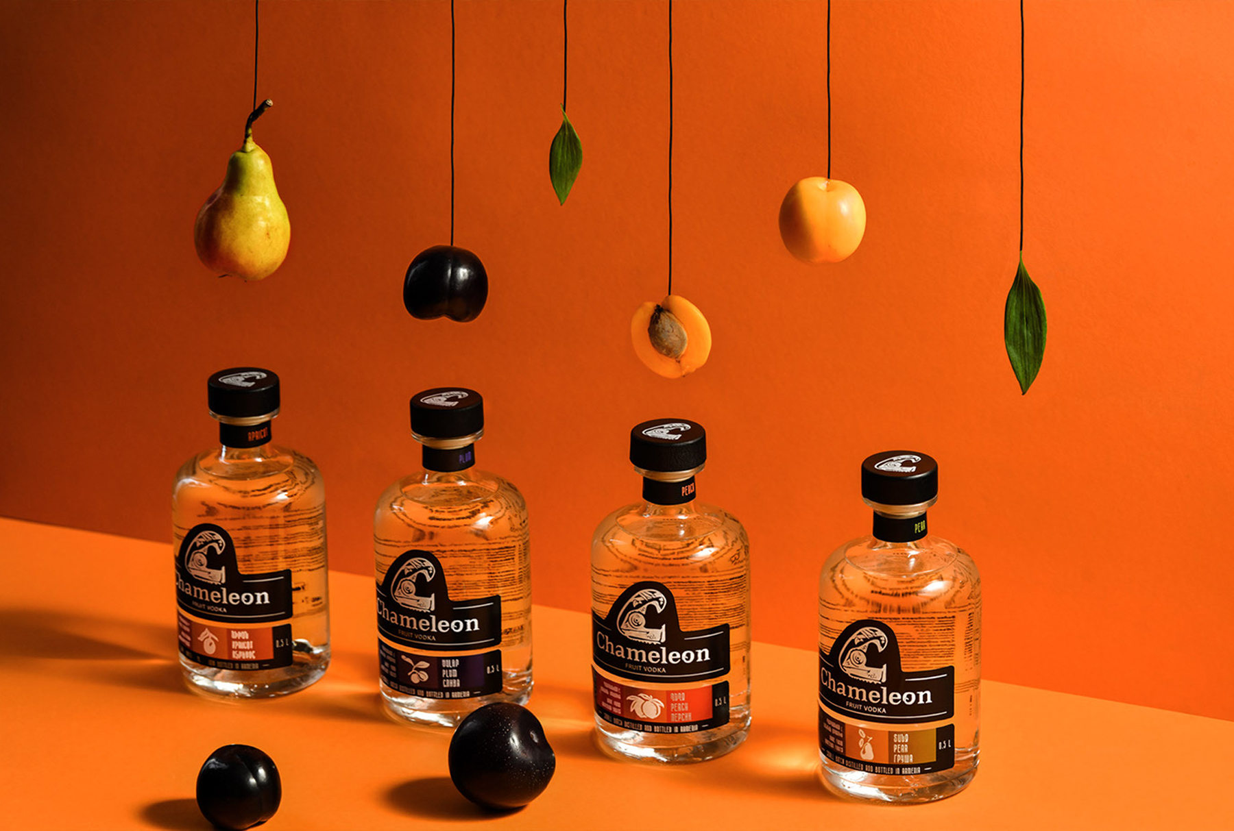 CHAMELEON FRUIT VODKA BRANDING