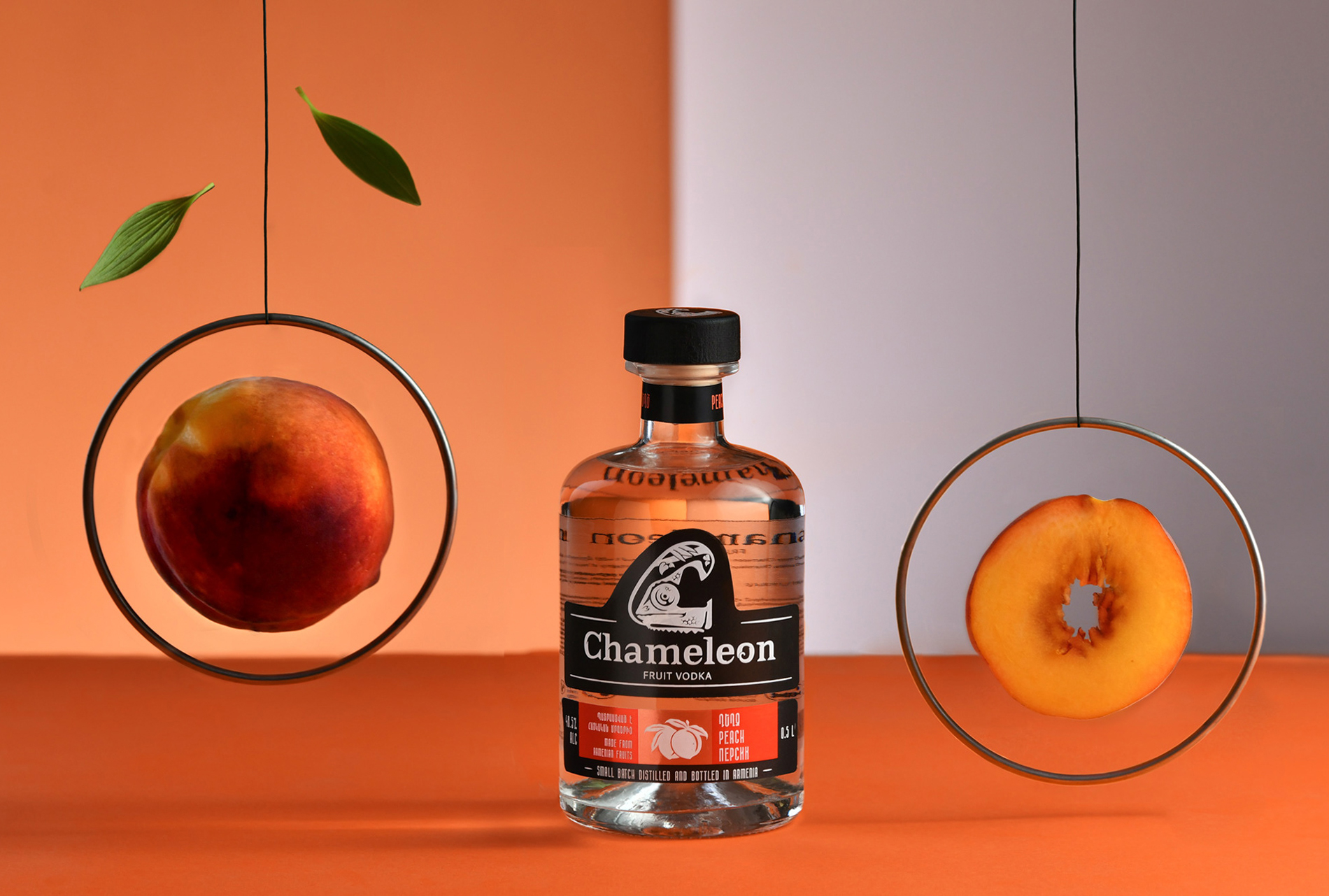 CHAMELEON FRUIT VODKA BRANDING