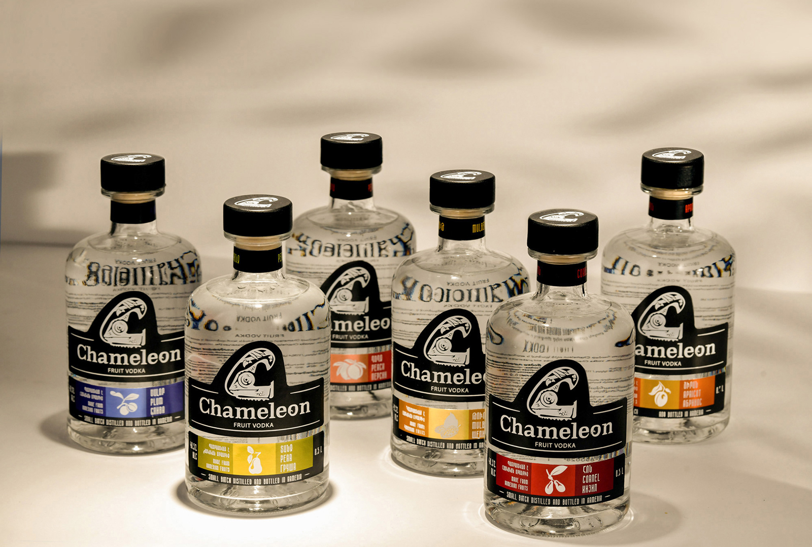 CHAMELEON FRUIT VODKA BRANDING