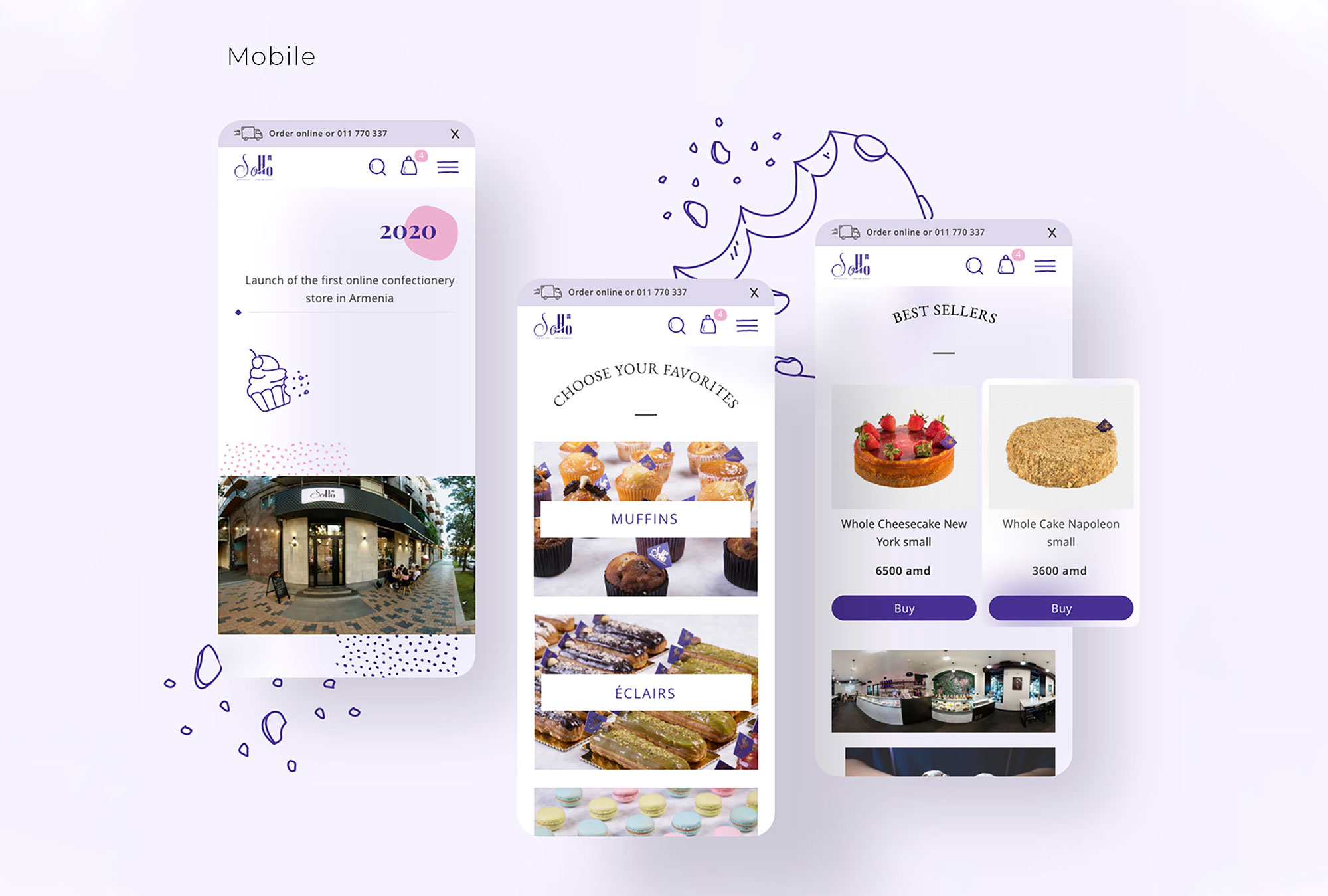 ECOMMERCE WEBSITE FOR SOHO PATISSERIE & CHOCOLATERIE