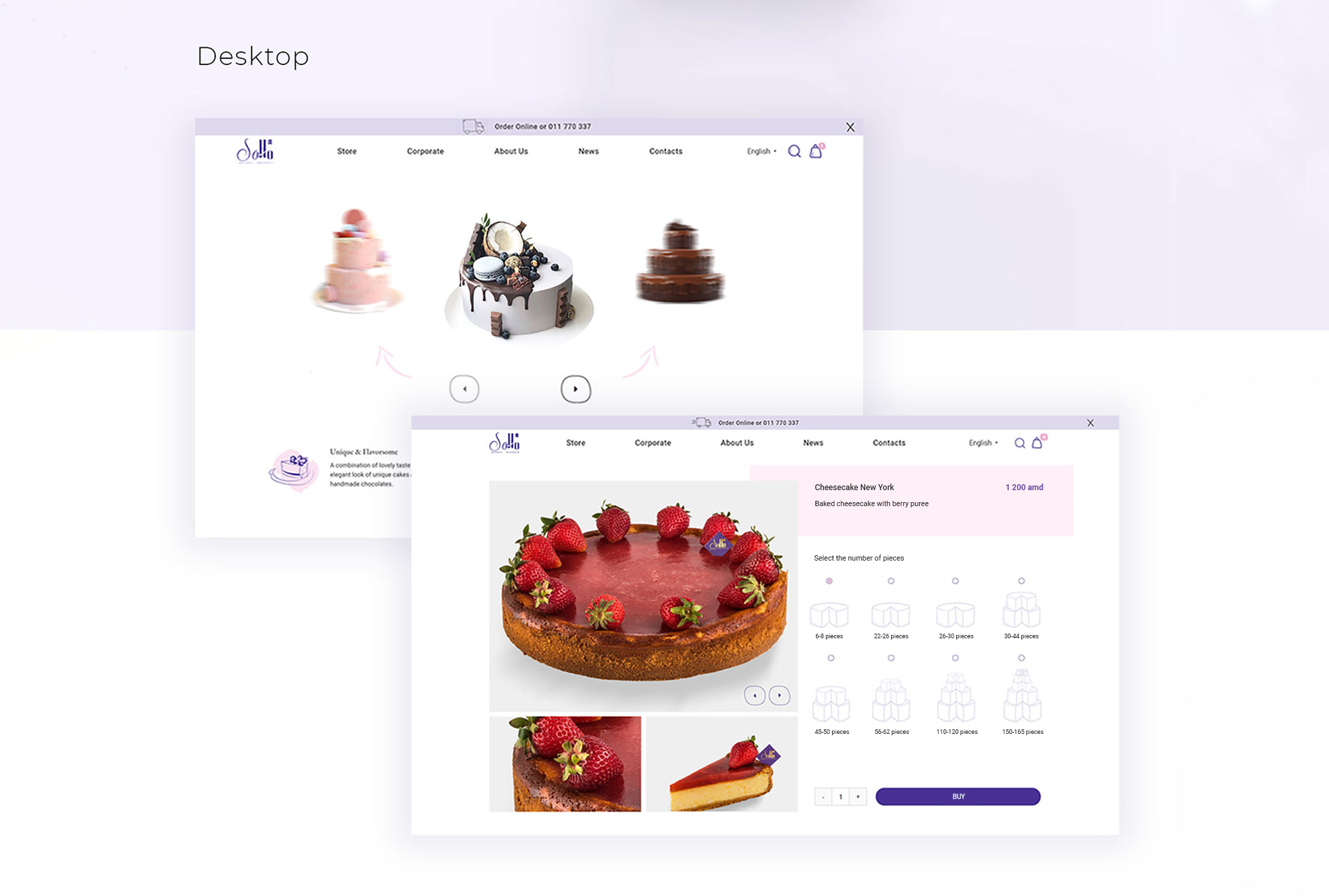 ECOMMERCE WEBSITE FOR SOHO PATISSERIE & CHOCOLATERIE