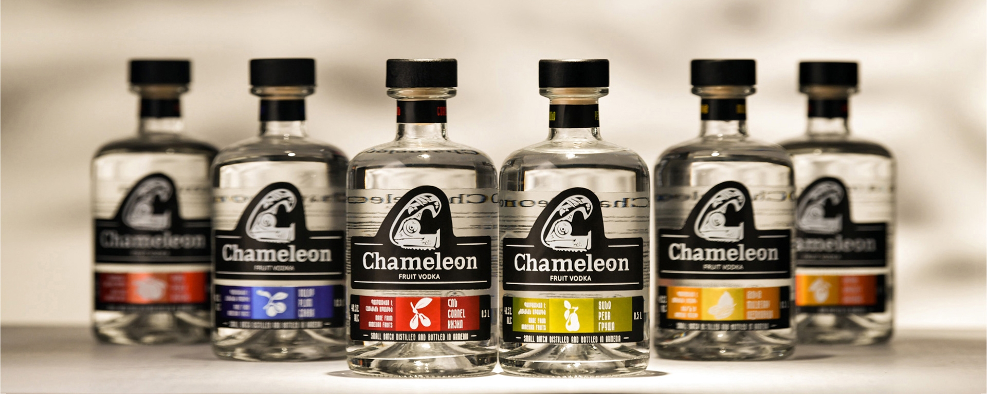 CHAMELEON FRUIT VODKA BRANDING